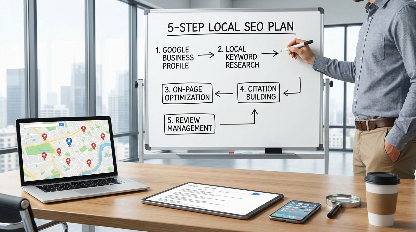 Local SEO How-to: Der 5-Schritte-Plan für regionale Marktführer