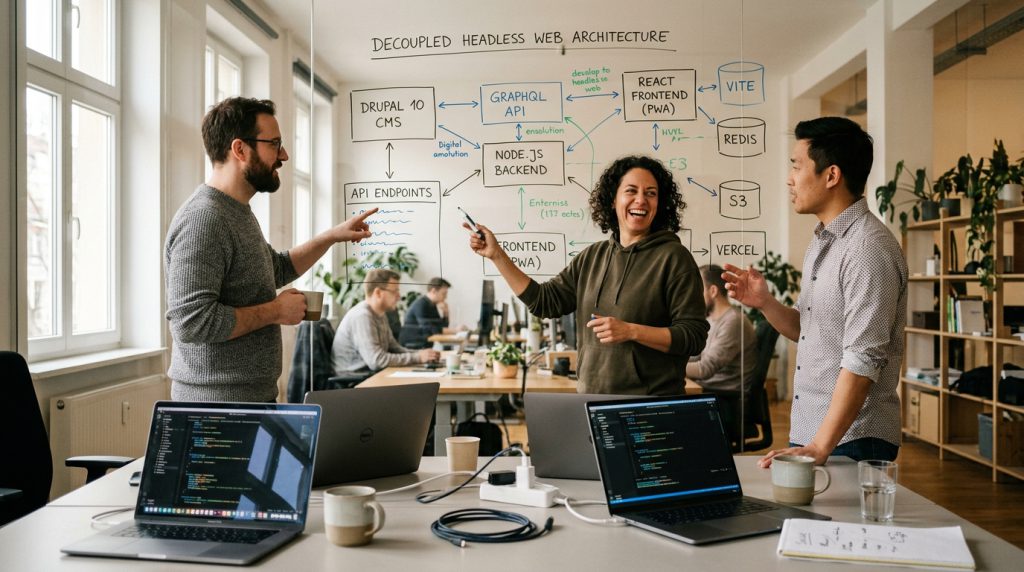 Warum setzen Enterprise-Unternehmen 2026 verstärkt auf Headless Drupal Architekturen?