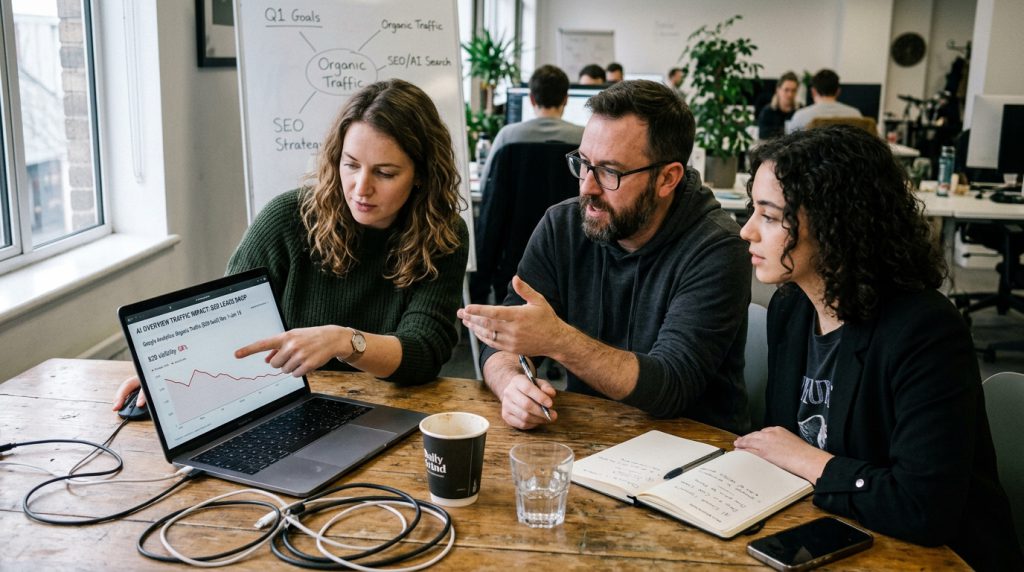 Warum verlieren B2B-Unternehmen aktuell Traffic an die Google AI Overviews?